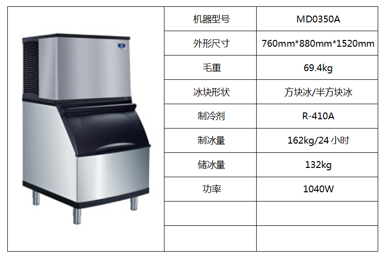 萬利多制冰機MD0350A