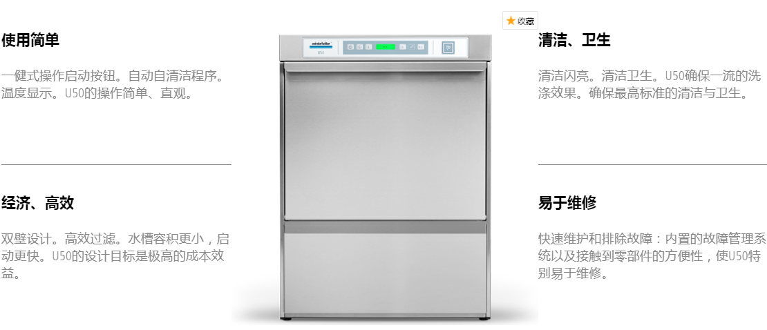 溫特豪德 U50臺(tái)下式洗碗機(jī)